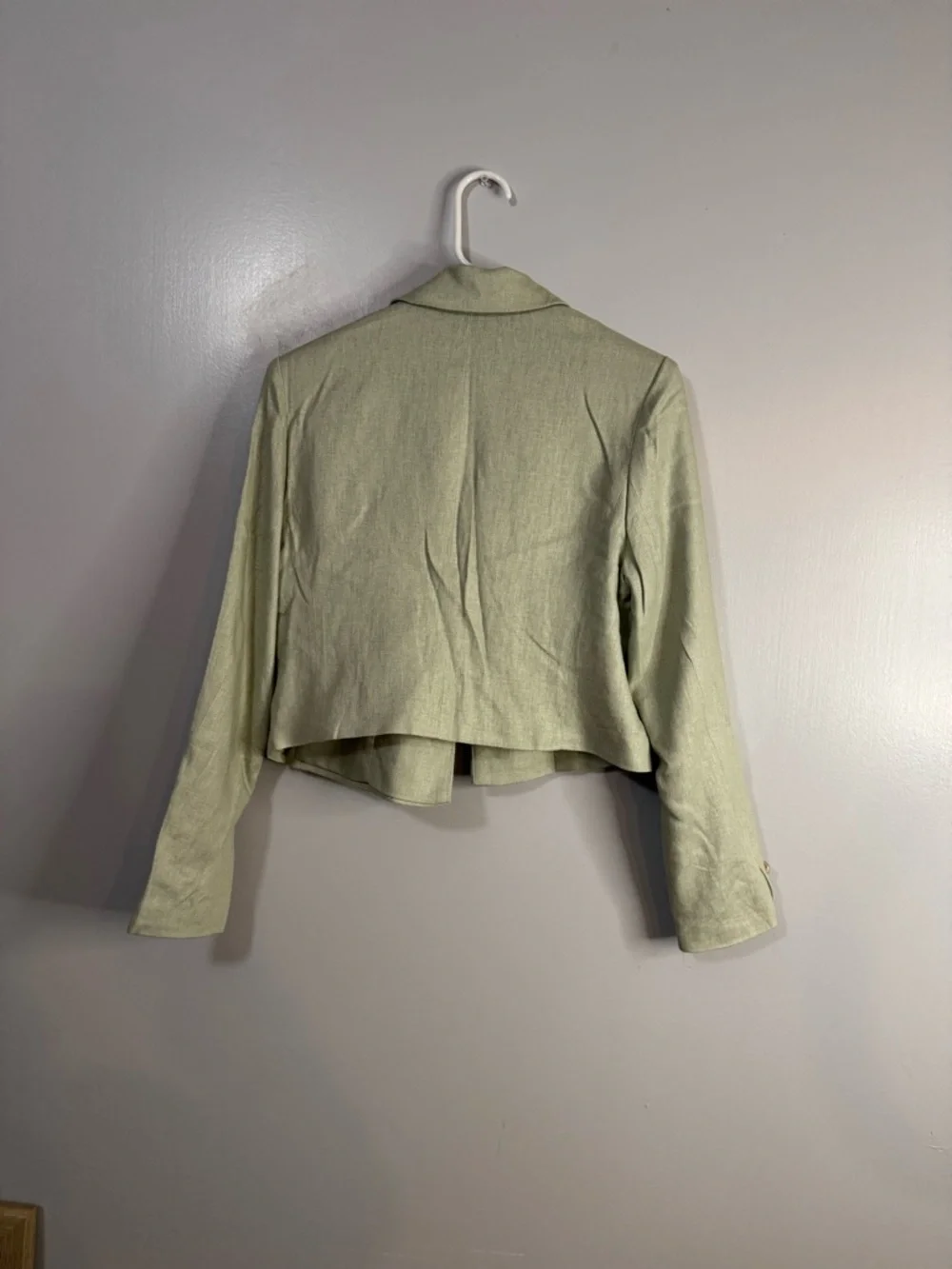 Rachel Zoe Light Green Cropped Blazer Size Medium